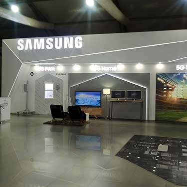 Samsung at India Mobile Congress, New Delhi, India